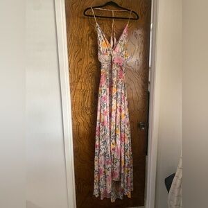 Astr Multicolor Floral Maxi Dress